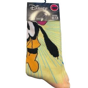 Goofy Disney Novelty Fun Crew Socks Sz 9-13